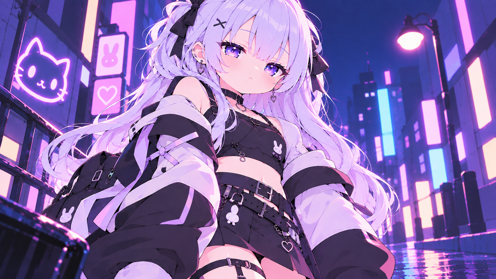 よるのねおんのイラスト